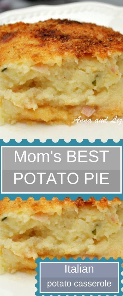 Italian Potato Pie Recipe, Mashed Potato Pie, Cheese And Potato Pie, Potato Pie Recipe, Italian Potatoes, Easy Casseroles, Best Mashed Potatoes, Meatless Main Dishes, With Mashed Potatoes