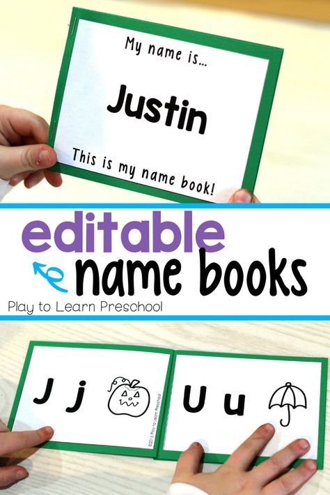 Preschool Language Arts Activities, Preschool Language Arts, Name Activities Preschool, Early Preschool, Play To Learn Preschool, Books For Preschool, Kindergarten Names, Letter Practice, Preschool Names