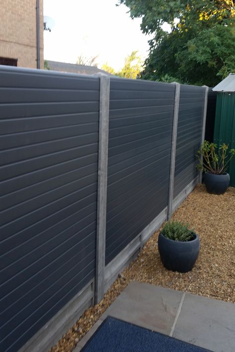 Wood Fencing, Composite Fencing, Backyard Walkway, Concrete Posts, Garden Fence Panels, Privacy Fence Designs, Privacy Landscaping, Composite Fence, Back Garden Design