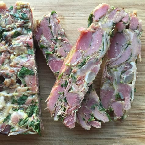 Smoked Pork Hocks, Hog's Head Cheese, Ham Hock Terrine, Pork Terrine, Cured Meat Recipes, Terrine Recipe, Head Cheese, Pork Hock, Pate Recipes