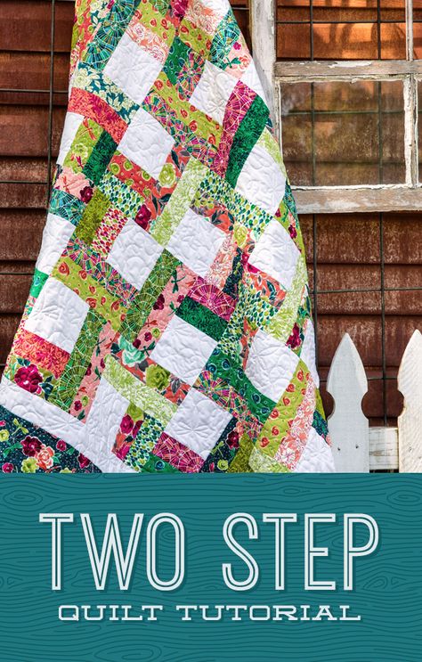 Two Step Quilt Pattern, Two Step Quilt, Missouri Star Quilt Pattern, Missouri Quilt Tutorials, Jelly Roll Projects, Missouri Star Quilt Company Tutorials, Missouri Star Quilt Tutorials, Missouri Quilt, Missouri Star Quilt Company