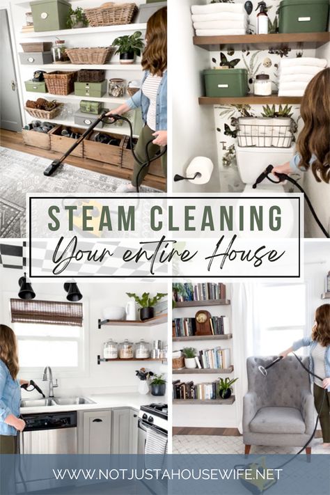 Steam Clean Your Whole House {Giveaway!} - Stacy Risenmay Diy Steam Cleaner Solution For Furniture, Steam Cleaning Tips, Steamer Cleaner, Steam Cleaner Solution, Best Steam Cleaner, Simple Organization, Clean Kitchen Cabinets, Clean My House, Steam Cleaner