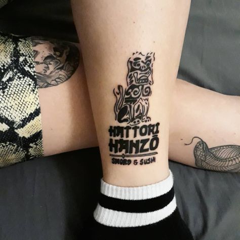 Hattori Hanzo BN Quentin Tarantino Tattoo Ideas, Hattori Hanzo Tattoo, Quentin Tarantino Tattoo, Tarantino Tattoo Ideas, Kill Bill Tattoo, Breaking Bad Tattoo, Tattoo Fixes, Hattori Hanzo, Sailboat Tattoo