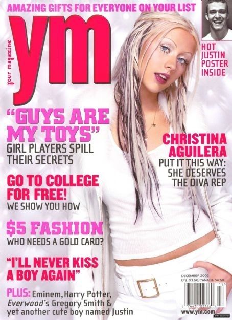 Ym Magazine, Christina Aguilera 2000s, 2000s Posters, 2000s Magazines, Teen Magazine, Halter Tops, Magazine Ads, 90s Kids