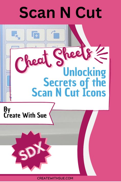 Keep track of the Scan N Cut icons using this helpful cheat sheet Scan And Cut Projects Ideas, Scan N Cut Projects Free Printable, Brother Scan And Cut Projects, Svg Files For Scan And Cut, Scan N Cut Projects, Student Planner Printable, Cricut Stencils, Silhouette Cameo Tutorials, Country Barns