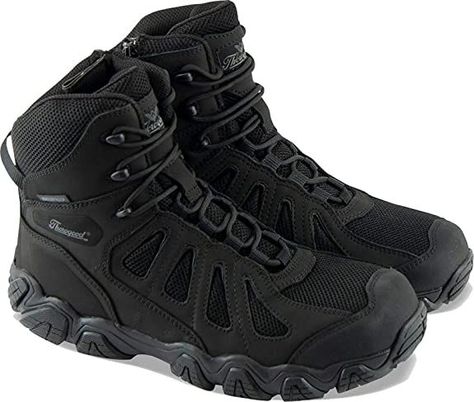 Thorogood Crosstrex 6” Waterproof Tactical Boots For Men - Premium Lightweight Breathable Leather Side-Zip Hiker, Slip-Resistant Police Boots with BBP ProtectionThorogood Crosstrex 6” Waterproof Tactical Boots For Men - Premium Lightweight Breathable Leather Side-Zip Hiker, Slip-Resistant Police Boots with BBP Protection Mens Waterproof Boots, Mens Hiking Boots, Moccasins Style, Trekking Shoes, Safety Boots, Work Boot, Safety Shoes, Outdoor Shoes, Waterproof Boots