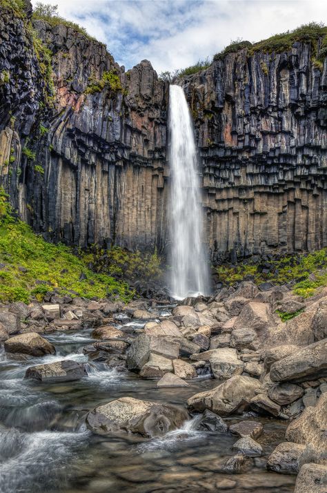 Svartifoss, Iceland Road Trip Iceland, Iceland Pictures, Waterfall Iceland, Hdr Pictures, Iceland Island, Iceland Photos, Iceland Waterfalls, Travel Iceland, Hdr Photos