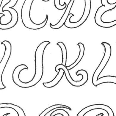 Free Leather Design Patterns - Don Gonzales Saddlery Don Gonzales Patterns, Leather Tooling Letters, Floral Leather Tooling Patterns, Leather Tooling Patterns For Beginners, Leather Tooling Patterns Printable, Don Gonzales, Western Font, Leather Patterns, Leather Tooling Patterns