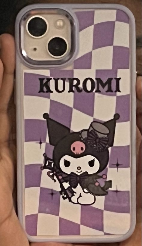 Self made kuromi phone case Kuromi Phone Case Iphone 11, Kuromi Iphone Case, Korumi Stuff, Kuromi Phone Case, Telephone Cases, Phone Case Diy Paint, Pink Wallpaper Hello Kitty, Phone Covers Diy, Stylish Iphone Cases