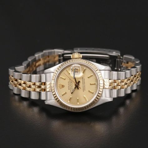 Rolex Lady-Datejust 69173 womens 1364 Rolex Stack Bracelets, Rolex Ladies Datejust, Rolex 26mm Women, Lady Rolex Watch, Rolex Vintage Ladies, Rolex Black Dial, Vintage Rolex Women, Women’s Rolex Watches, Rolex Watches Women Classy