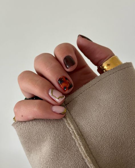 Autumnal nails who?!🍁🤭🍂✌🏼🎃 Fall Nail Inspo Short, Autumnal Nails, Nail Inspo Short, Fall Nail Inspo, Fall Nail, Nail Inspo, Nails, Quick Saves