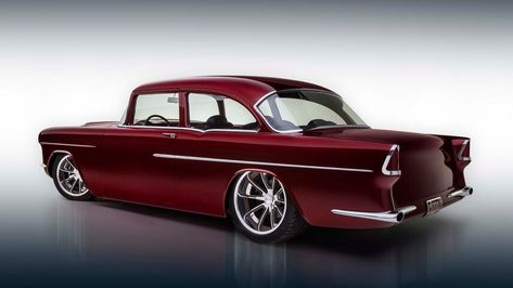 700-hp LS7 1955 Chevy With Corvette and 100 Other Influences 1958 Corvette, 1962 Corvette, 1955 Chevy Bel Air, 60s Muscle Cars, 2006 Pontiac Gto, Roadster Shop, Dream Car Garage, Custom Consoles, 1955 Chevy