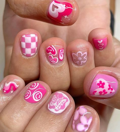 Card Nails, Kids Nail Designs, Anniversary Cards Handmade, Girlfriend Style, Army Girlfriend, Painted Nail Art, Nails For Kids, Pink Vibes, September 23