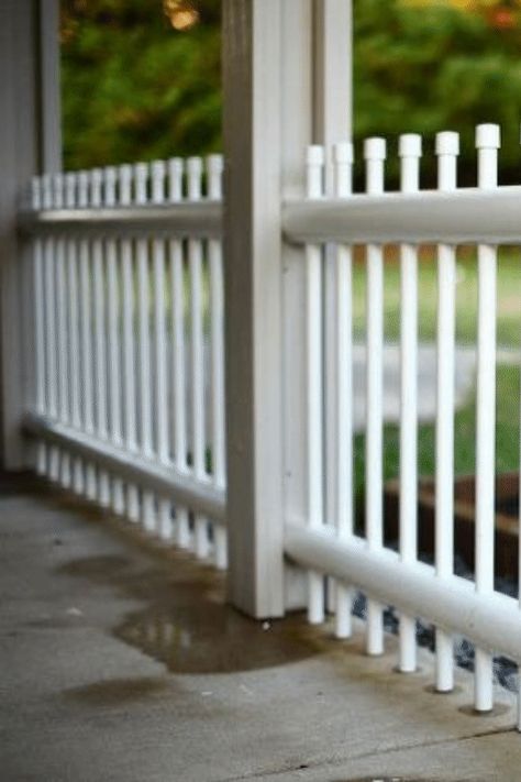 Pvc Gate, Beach Fence, Pipe Fence, Pipe Railing, Yard Inspiration, Pvc Fence, Kerb Appeal, White Patio, Pvc Pipes