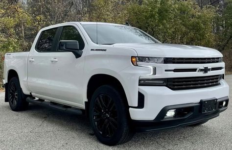 White Gmc Sierra 1500, Chevrolet Trucks Silverado, Squatted Trucks, 2019 Chevy Silverado, Custom Silverado, Silverado 4x4, Trucks For Sell, Electric Pickup Truck, Custom Lifted Trucks