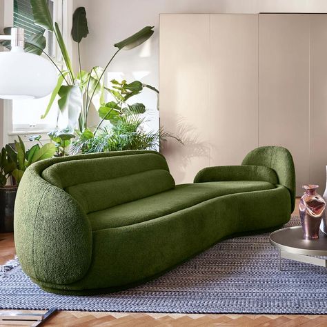 Sofa Arrangement, Furniture Boutique, Interior Design Awards, Living Room Sofa Design, Three Seat Sofa, Green Sofa, Beautiful Sofas, Seat Design, Italian Furniture