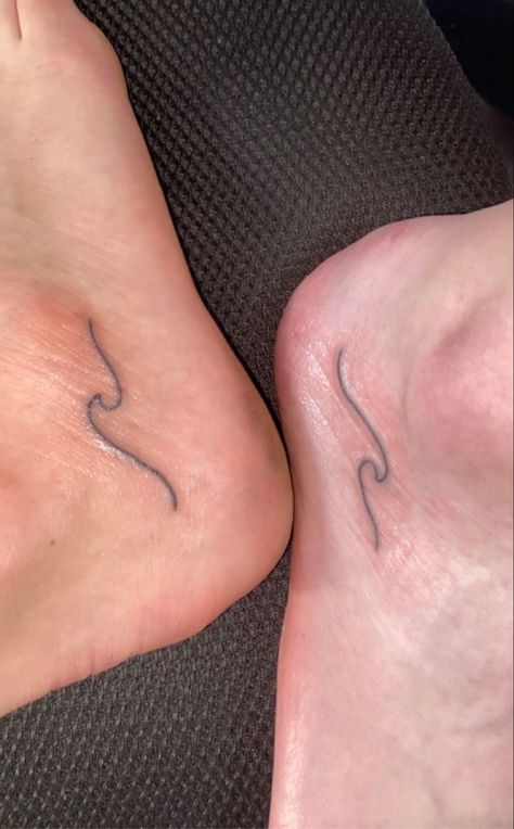 Wave Tattoo On Ankle, Ankle Wave Tattoo, Wave Tattoo On Foot, Wave Foot Tattoo, Wave Tattoo Foot, Tattoo Ankle, Tattoo Foot, Wave Tattoo, Foot Tattoos For Women