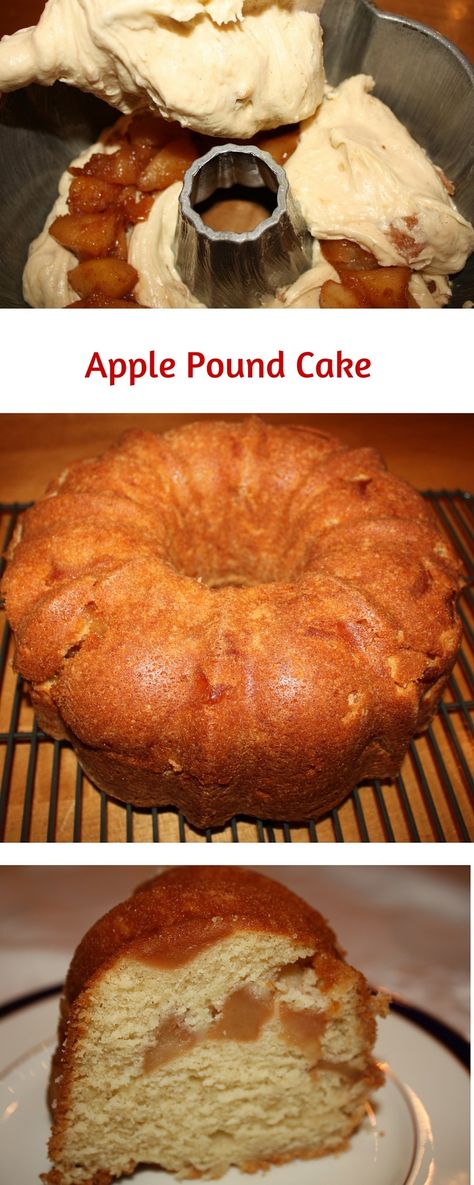 Apple Pound Cake, Sauteed Apples, Food Dessert Recipes, Dessert From Scratch, Sour Cream Pound Cake, Julie Blanner, Southern Accents, Pound Cake Recipe, Pound Cakes