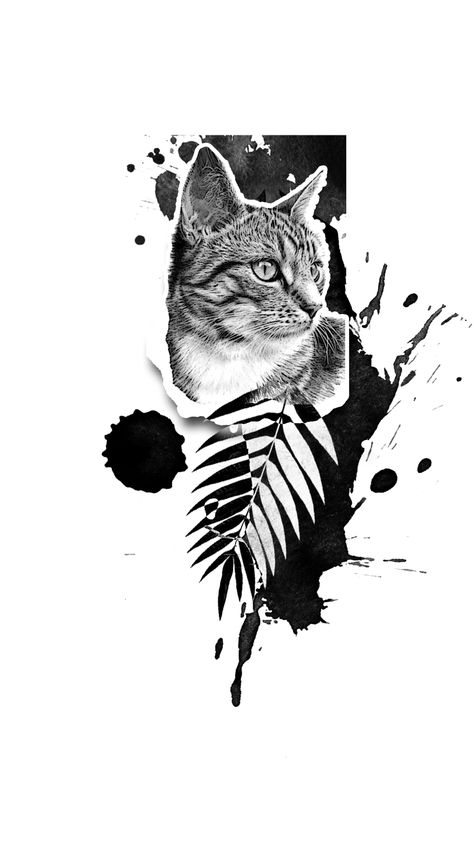 Cat Gato TattooArte disponível para tatuar em @celotattoo_art Cat Tattoo Designs Sketches, Animal Tattoo Designs, Tortoise Tattoo, Cat Tattoo Design, Big Cat Tattoo, Dragon Tattoo Ideas, Filigree Tattoo, Abstract Tattoo Designs, Colorful Hairstyles