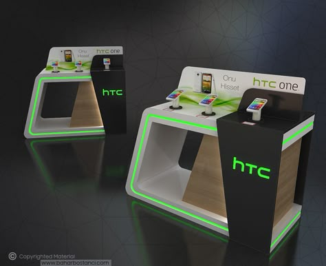 Podium Display Design, Vr Display, Small Booth, Podium Design, Laptop Display, Laptop Design, Sunglasses Display, Mobile Display, Kiosk Design