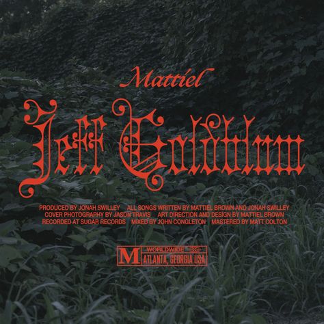 Mattiel – Georgia Gothic album campaign - Fonts In Use Medieval Modern, Gothic Fonts, Teenage Engineering, Risograph Print, Title Card, Tour Posters, All Songs, Design System, Type Design