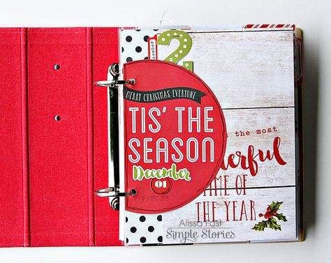 2015 December Daily | Simple Stories Claus & Co December Scrapbook, December Daily Ideas Inspiration, December Projects, Planner For Kids, Agenda Book, Christmas Mini Albums, Daily Ideas, Be Design, Diy Crafts For Girls