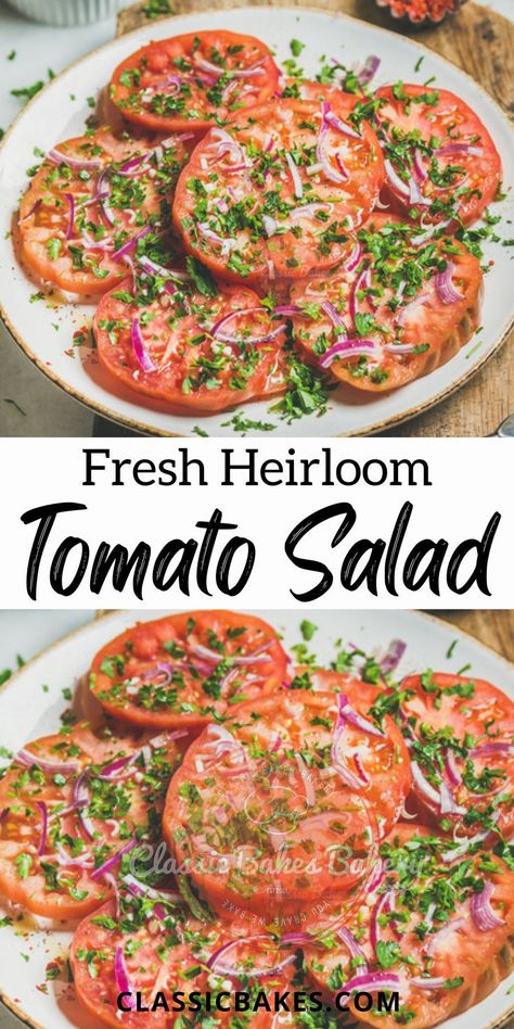 Heirloom Tomatoes Recipes, Heirloom Tomato Salad Recipes, Heirloom Tomato Recipes, Hearty Salad Recipes, Tomato Salad Recipe, Heirloom Tomato Salad, Tomatoes Recipes, Tomato Salad Recipes, Wheat Pasta