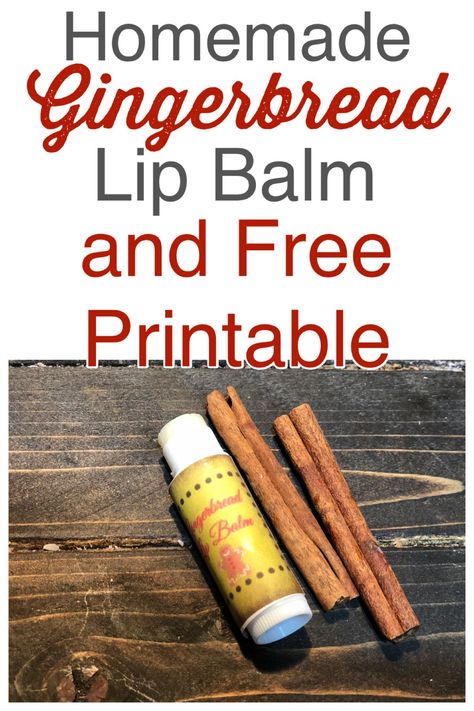 Homemade Gingerbread, Essential Oil Beauty, Peppermint Lip Balm, Lip Scrub Homemade, Holiday Lip, Honey Diy, Lip Balm Recipes, Homemade Lip Balm, Sugar Scrub Recipe