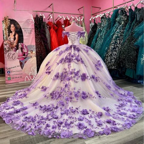 Lilac Charro Quinceanera Dresses Ball Gown Off The Shoulder Tulle Floral Pearls Mexican Sweet 16 Lilac Charro Quinceanera Dresses, Moda2000 Quince Dresses Purple, Quinceanera Dresses Violet, Lilac Purple Quinceanera Dress, Rapunzel Quince Dress, Light Purple Quince Dresses, Lilac Sweet 16, Lavender Ball Gowns, Lavender Quince Dress