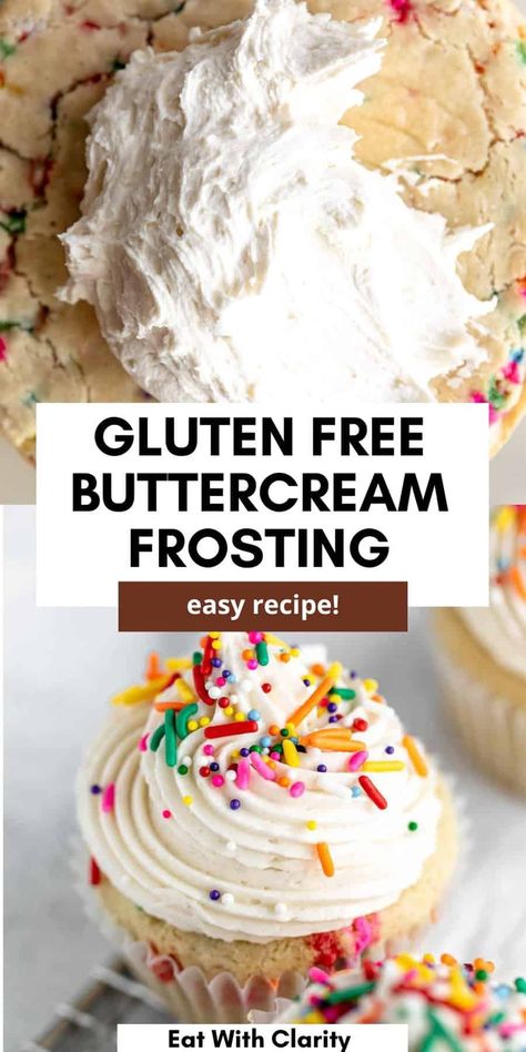 Allergy Free Frosting, Gluten Free Icing For Cupcakes, Gluten Free Fondant Recipe, Gluten Free Icing For Cake, Gluten Free Buttercream Frosting, Gluten Free Baking Tips, Healthy Vanilla Frosting, Writing Icing Recipe, Gluten Free Frosting Recipe