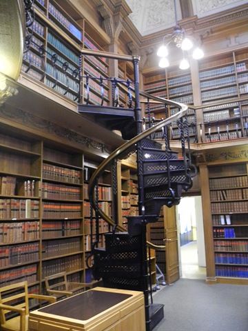 Osgoode Hall Law School, Travel Bug, Law School, The Library, Interior Art, Toronto, Bookcase, Stairs, Wordpress