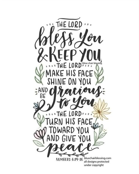 The Lord Bless You And Keep You Art, May The Lord Bless You, Hand Lettered Scripture, Lord Bless You And Keep You, May The Lord Bless You And Keep You, Faith Binder, Scripture Graphics, Scripture Blessings, Bible Calligraphy