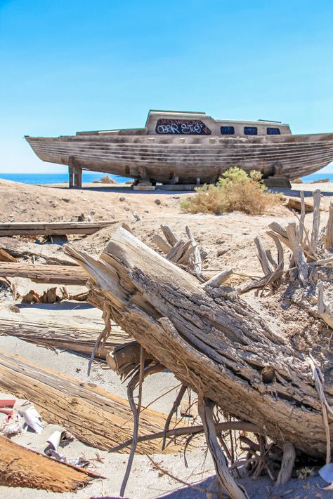 What To Do On A Day Trip to the Salton Sea | Tonya Staab Salton Sea California, Bombay Beach, French Riviera Style, Slab City, Salton Sea, San Diego Travel, Sea House, Desert Life, Palm Desert