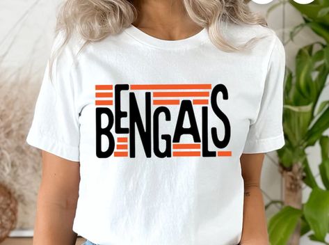 Bengals White Out, Bengals Shirt Ideas, School Pride Shirts Design, School Spirit Shirt Ideas, Spirit Wear Ideas, Spirit Wear Shirts, Spirit Wear Designs, Bengals Svg, School Spirit Shirts Designs