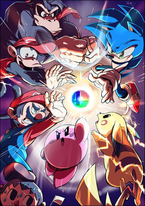 Who would you all want getting the Smash Ball? | Super Smash Brothers | Know Your Meme Nintendo Tattoo, Super Smash Bros Brawl, Nintendo Super Smash Bros, Gameboy Color, Nintendo Sega, Nintendo Art, Mario Art, Smash Brothers, Super Smash Brothers