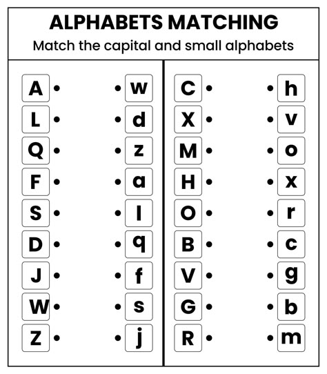 Alphabet Matching Worksheets For Kindergarten Pdf Worksheet For Kindergarten Alphabet, Fill In The Alphabet Worksheets, Uppercase Lowercase Matching Worksheet, Abc Matching Worksheets, Abc Kindergarten Worksheets, Alphabet Matching Worksheets Preschool, Match The Same Letter Worksheet, Letter A Phonics Worksheet, Abc Worksheets For Kids