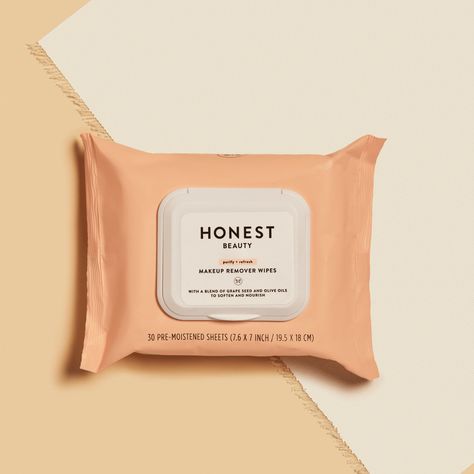 Makeup Remover Facial Wipes | Honest Makeup Wipes Aesthetic, Honest Beauty Makeup, Kpop Oc, Hypoallergenic Makeup, Facial Wipes, Honest Beauty, Olive Oils, Foaming Face Wash, Makeup Remover Wipes