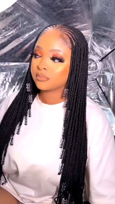 braids hairstyles ideas Braids Bangs Hairstyles, 2024 Braided Hairstyles For Black Women, Ghana Weaving Hairstyles 2024, New Braids Hairstyles 2024, Bangs Hairstyles Ideas, Braids Hairstyles Ideas, Most Dangerous Animals, Cornrows With Box Braids, Good Haircut