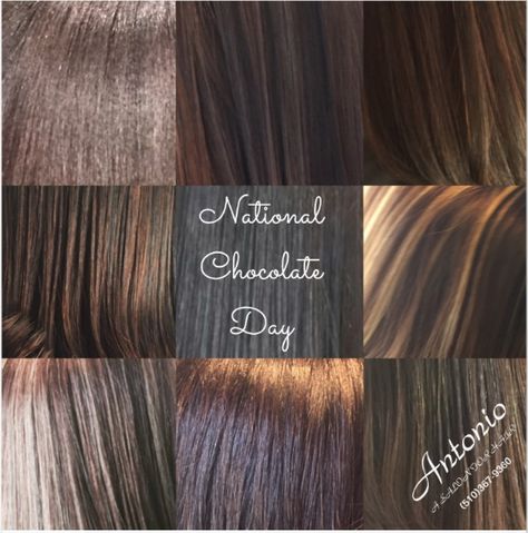 On National Chocolate Day stay in trend with the fall/winter trend, Chocolate, Mocha, Bronde, Tortoiseshell , Brown , … From #SummerSunDamagedBlonde to a #FallFacination . After a summer long of #Swimming , #Camping , All the #MommyResponsibilities and #TheRavagesOfTheSun . We #Transform hair with Inoa by L’Oréal Professionnel & B3 Brazilian Bond Builder , You will be ready for the #2016AutumSeason & the #2016HolidaySeason National Chocolate Day, Brazilian Bond Builder, Chocolate Mocha, Fall Winter Trends, Chocolate Day, Winter Trends, Summer Sun, The Fall, Mocha