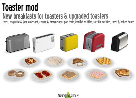 25+ Must-Have Sims 4 Functional CC Finds to Elevate Your Sims 4 Gameplay Check more at https://modsella.com/sims-4-functional-cc/ Sims 4 Lunch Box Mod, The Sims 4 Cc Food Mod, Sims 4 Toaster, Sims 4 Food Cc Functional, 4 Toaster, Sims 4 Functional Cc, Sims 4 Functional, Around The Sims 4, Mods Sims 4