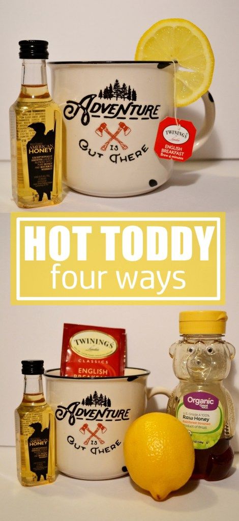 Hot Toddy Recipe For Cough, Hot Toddy Recipe With Tea, Hot Toddy Recipe For Colds, Hot Toddy Recipe, Hot Tea Recipes, Toddy Recipe, Honey Breakfast, Hot Toddies Recipe, Craft Cocktail Recipe