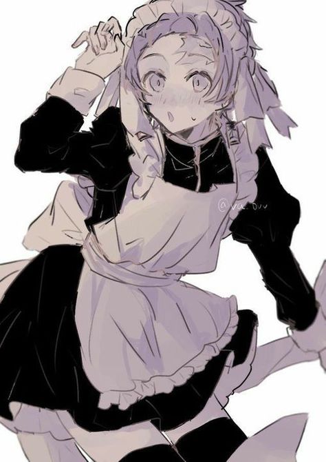 Nuestros queridos cazadores y demonios tienen celular. Y eso ocasiona… #detodo # De Todo # amreading # books # wattpad Maid Outfit Anime, Boys In Skirts, Kamado Tanjirou, Anime Maid, Maid Outfit, Anime Angel, Anime Boys, Kimetsu No Yaiba