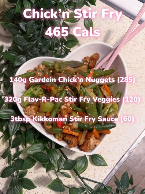 Low Cal Vegan, Low Calorie Vegan, Stir Fry Recipes Chicken, Stir Fry Sauce, Low Cal Recipes, Low Cal, Veggie Stir Fry, 500 Calories, Chicken Stir Fry