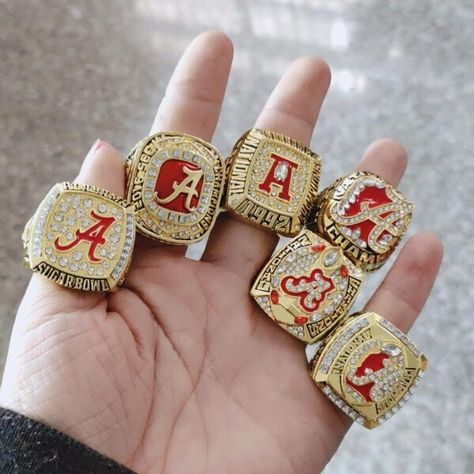 Sec Championship, Crimson Tide Fans, College Rings, Orange Bowl, Championship Rings, Rings Collection, Alabama Crimson, Alabama Crimson Tide, Crimson Tide