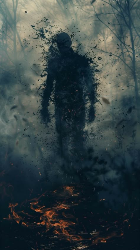 Shadow Entity, Ashes Aesthetic, Iphone Wallpaper Scenery, Ash Fire, Instagram Threads, Ashes To Ashes, Dark Fantasy Artwork, Deep Art, Figurative Artwork