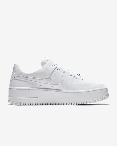 Air Force 1 Sage Low, Nike Air Force 1 Sage Low, Shoes Air Force, Nike Shoes Air Force, Shoes Air, Shoe Nike, White Leather Sneakers, Retro Sneakers, Nike Shoes Women