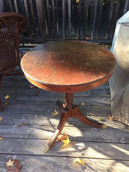 restoration of a 15 mahogany table plus two regency chairs, painted furniture, reupholster Round Side Table Makeover, Upcycle Chair, Garden Board, Flesh Color, Kitchen Table Makeover, Furniture Redos, Woodworking Desk, Woodworking Chair, Mahogany Furniture