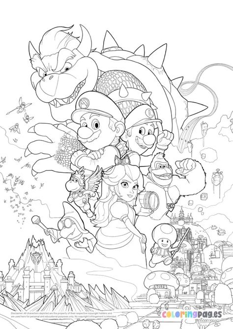 Super Mario Bros Movie Drawing, Coloring Pages Mario Bros, Super Mario Bros Drawing Ideas, Mario Movie Coloring Pages, Super Mario Coloring Pages Free, Super Mario Bros Drawing, Mario Coloring Pages Free Printable, Mario Bros Drawing, Mario Coloring Sheets