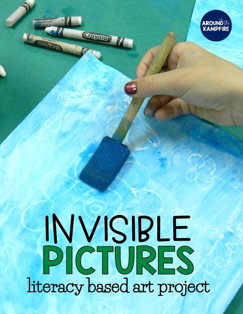 Invisible Pictures: A Literacy Based Art Project Invisible Pictures, Opinion Writing Project, Plants Science Activities, Possum Magic, Crayon Book, Teaching Comprehension, Library Programming, Art Therapy Projects, Writing Projects