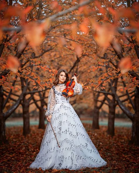 Violin Pics, Violin Photography, Music Photoshoot, Senior Pictures Music, Fall Songs, Classical Musicians, Architecture Sketchbook, Fairytale Photography, Dark Material